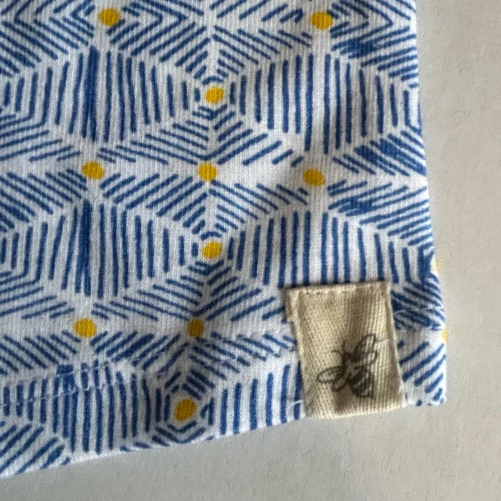 NWT Burt's Bees Romper Shorts Jumpsuits 1 Pc Baby‎ Boy Sunny Diamond 18 mths